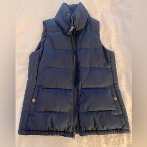 Old Navy down zip up vest, Navy Blue, XS Petite